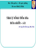 Bài giảng bộ môn Sinh lý bệnh: Sinh lý bệnh điều hòa thân nhiệt – sốt