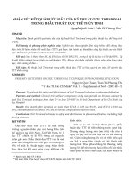 Nhận xét kết quả bước đầu của kỹ thuật ozil torsional trong phẫu thuật đục thể thủy tinh
