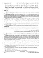 Đánh giá kết quả điều trị ghép sụn vành tai trên bệnh nhân biến dạng mũi sau phẫu thuật khe hở môi một bên