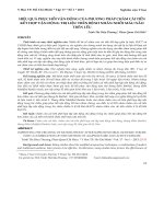 Hiệu quả phục hồi vận động của phương pháp châm cải tiến kết hợp vận động trị liệu trên bệnh nhân nhồi máu não trên lều