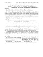 Kết quả điều trị phẫu thuật khối dị dạng thông động‐tĩnh não vỡ tại Bệnh viện Bạch Mai