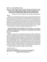 Đánh giá tình trạng kháng thuốc với một số thuốc ức chế virut và so sánh hiệu quả điều trị của tenofovir và entecavir ở bệnh nhân viêm gan virut B mạn tính