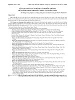 Căn nguyên của bệnh lý nhiễm trùng hệ thần kinh trung ương tại Việt Nam