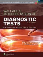 Ebook Wallach''s interpretation of diagnostic tests (10th edition): Part 1
