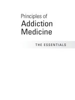 Ebook Principles of addiction medicine the essentials: Part 1