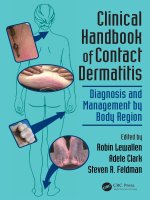 Ebook Clinical handbook of contact dermatitis - Diagnosis and management by body region (1st edition): Part 1