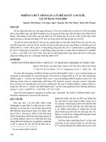 Nhiễm vi rút viêm gan A ở trẻ em từ 1-10 tuổi, tại thành phố Hồ Chí Minh, năm 2003