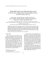 Thành phần hóa học của phân đoạn ethyl acetat từ rễ cây sâm vũ diệp (Panax bipinnatifidius Seem.) thu hái ở Sa Pa, Lào Cai