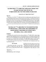 Xạ hình SPECT 99mTc-MIBI phát hiện hạch trung thất và đánh giá đáp ứng với xạ trị ở bệnh nhân ung thư phổi không tế bào nhỏ