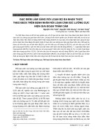 Đặc điểm lâm sàng rối loạn bộ ba nhận thức theo beck trên bệnh nhân rối loạn cảm xúc lưỡng cực hiện giai đoạn trầm cảm