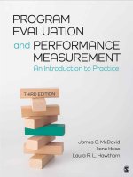 Program evaluation and performance measurement an introduction to practice 