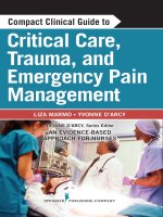 Ebook Compact clinical guide to critical care, trauma, and emergency: Part 1