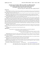 Đánh giá sự phục hồi sau mổ của bệnh nhân sau phẫu thuật ung thư đại trực tràng tại Bệnh viện Nhân dân Gia định