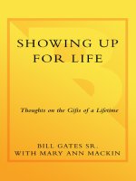 Showing up for life thoughts on the gifts of a lifetime 