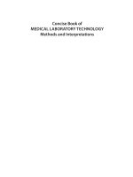 Ebook Concise book of medical laboratory technology - Methods and interpretations (2nd edition): Part 1