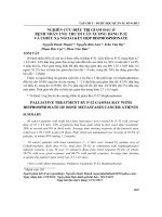 Nghiên cứu điều trị giảm đau ở bệnh nhân ung thư di căn xương bằng P-32 và chiếu xạ ngoài kết hợp bisphosphonate