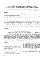 Xác định giá trị chẩn đoán hẹp động mạch thận của siêu âm màu duplex trên bệnh nhân tăng huyết áp có đối chứng với chụp mạch máu kỷ thuật số xóa nền