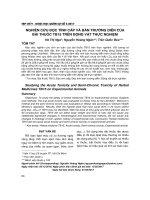 Nghiên cứu độc tính cấp và bán trường diễn của bài thuốc TB15 trên động vật thực nghiệm