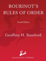Bourinots rules of order a manual on the practices and usages of the house of commons of canada 