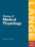 Ebook Review of medical physiology (27th edition): Part 1