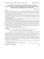 Tỷ lệ bếp ăn tập thể đạt chuẩn điều kiện an toàn thực phẩm và các yếu tố liên quan tại các khu công nghiệp trên địa bàn tỉnh Bình Dương năm 2013