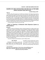 Nghiên cứu bào chế hệ phân tán rắn của altretamin bằng phương pháp đun chảy