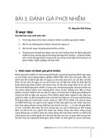 Giáo trình Đánh giá nguy cơ sức khoẻ môi trường nghề nghiệp: Phần 2