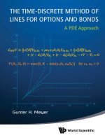 The time discrete method of lines for options and bonds a PDE approach 