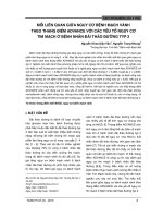 Mối liên quan giữa nguy cơ bệnh mạch vành theo thang điểm Advance với các yếu tố nguy cơ tim mạch ở bệnh nhân đái tháo đường typ 2