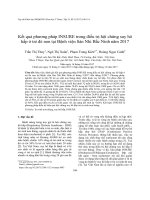 Kết quả phương pháp INSURE trong điều trị hội chứng suy hô hấp ở trẻ đẻ non tại Bệnh viện Sản Nhi Bắc Ninh năm 2017