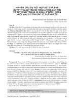 Nghiên cứu sự kết hợp sST2 và BNP huyết thanh trong tiên lượng suy tim và tử vong trong 30 ngày ở bệnh nhân nhồi máu cơ tim cấp ST chênh lên