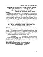 Đặc điểm tổn thương giải phẫu và kết quả điều trị gãy đầu dưới xương đùi bằng kết hợp xương bên trong tại Bệnh viện Quân y 103