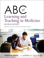 Ebook ABC of learning and teaching in medicine (2/E): Part 1