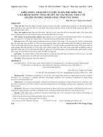 Kiến thức, thái độ và việc tuân thủ điều trị của bệnh nhân tăng huyết áp tại Trung Tâm Y tế huyện Dương Minh Châu, Tây Ninh