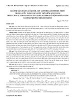 Giá trị của bảng câu hỏi ACT (asthma control test) trong việc đánh giá mức độ kiểm soát hen theo GINA (global initiative for asthma) ở bệnh nhân hen tại Thành phố Hồ Chí Minh