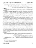 Can thiệp nội mạch điều trị dị dạng động tĩnh mạch não tổng kết 61 trường hợp tại Bệnh viện Đại học Y Dược TP.HCM