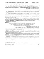 Nghiên cứu tình hình rối loạn cương dương và một số yếu tố liên quan đến rối loạn cương dương ở nam giới trên 18 tuổi tại quận Ninh Kiều Thành phố Cần Thơ