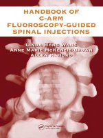 Ebook The handbook of C-ARM fluoroscopy guided spinal injections: Part 1