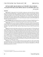 Kết quả điều trị sỏi trong gan với phẫu thuật nội soi so sánh với mổ mở có kết hợp kỹ thuật tán sỏi điện thủy lực