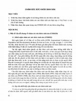 Giáo trình Dân số - Chăm sóc sức khỏe sinh sản: Phần 2