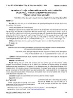 Nghiên cứu đặc điểm u não nguyên phát trên lều được phẫu thuật tại Bệnh viện Đa khoa Trung Ương Thái Nguyên