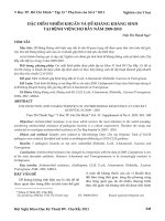 Đặc điểm nhiễm khuẩn và đề kháng kháng sinh tại Bệnh viện Chợ Rẫy năm 2009-2010