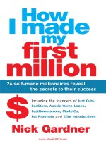 How i made my first million 26 self made millionaires reveal the secrets to their success 