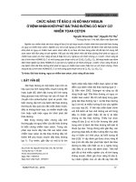 Chức năng tế bào β và độ nhạy insulin ở bệnh nhân khởi phát đái tháo đường có nguy cơ nhiễm toan ceton
