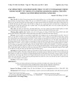 Các hình thức, giải pháp khắc phục và xử lý vi phạm quy định hành nghề y tư nhân của phòng khám đa khoa, chuyên khoa tại tỉnh Bình Dương năm 2013