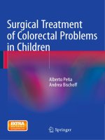 Ebook Surgical treatment of colorectal problems in children: Part 1