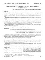 Phẫu thuật nội soi nối tá tràng - tá tràng bên - bên ở trẻ sơ sinh