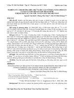 Nghiên cứu ảnh hưởng điều trị 131I liều cao với khả năng sinh sản và nguy cơ di truyền tới trẻ sơ sinh ở bệnh nhân nữ ung thư tuyến giáp thể biệt hoá