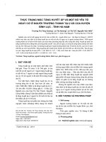 Thực trạng mắc tăng huyết áp và một số yếu tố nguy cơ ở người trưởng thành tại 2 xã của huyện Bình Lục tỉnh Hà Nam