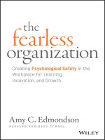 The fearless organization creating psychological safety in the workplace for learning, innovation, and growth 